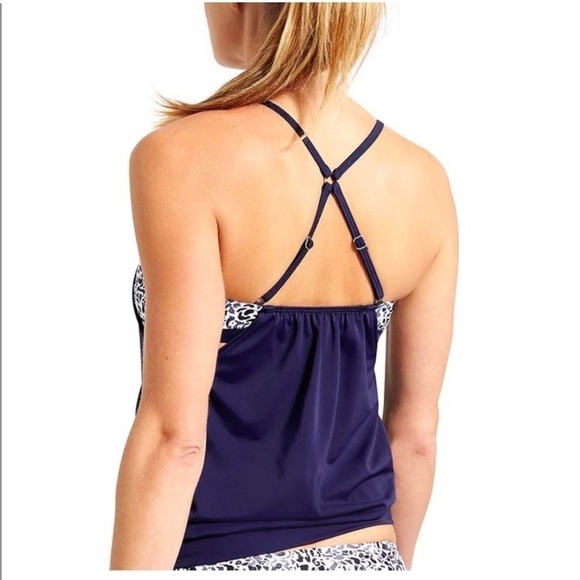Athleta Zimbabwe Blousy Tankini Swimsuit Top - Picture 2 of 9